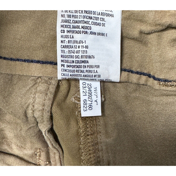 American Eagle Shorts Men 30 Tan Chino Classic Neutral Casual Preppy Streetwear - Picture 5 of 5